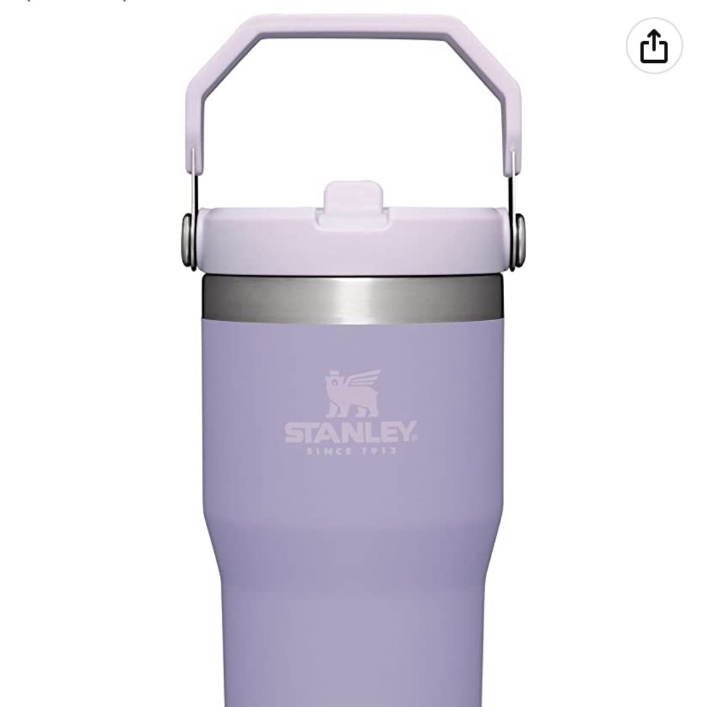 New  20oz Stanley IceFlow Stainless Steel Tumbler with Straw - Lavender NWT